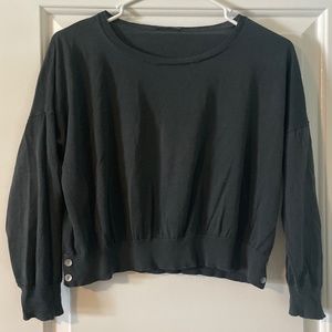 Theory thin knit cropped top